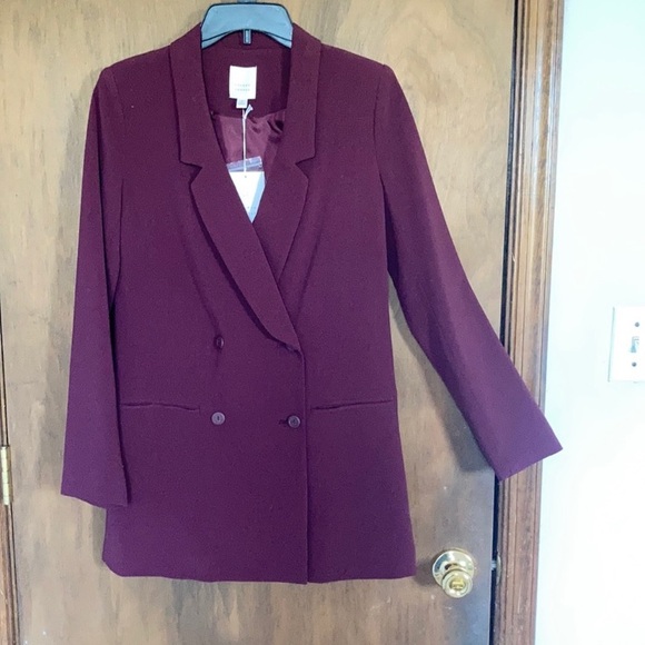 LC Lauren Conrad Jackets & Blazers - Lauren Conrad blazer office jacket longer length shoulder pads business casual 2